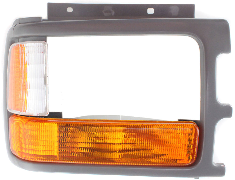 Installation Package For: DAKOTA 91-96 Passenger Side Parking Light Assembly, w/ Head Lamp Door Gray, Composite Head Lamp