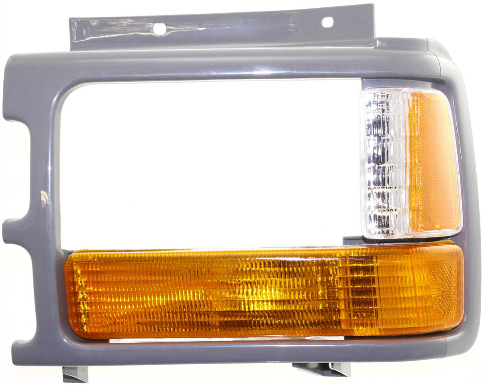 Installation Package For: DAKOTA 91-96 Driver Side Parking Light Assembly, w/ Head Lamp Door Gray, Composite Head Lamp