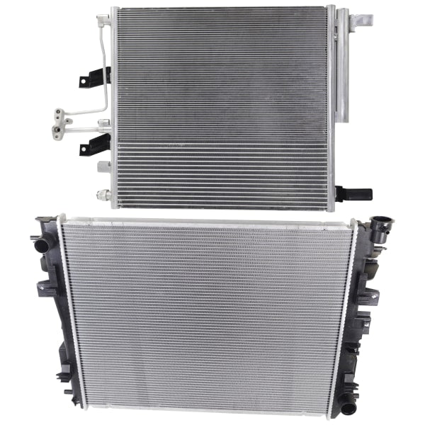 1500 CLASSIC 19-21/RAM 1500 13-18 RADIATOR KIT, 2-pc Kit, Aluminum Core, 6 Cyl, 3.0/3.6L Eng., 1-Row Core, with A/C Condenser