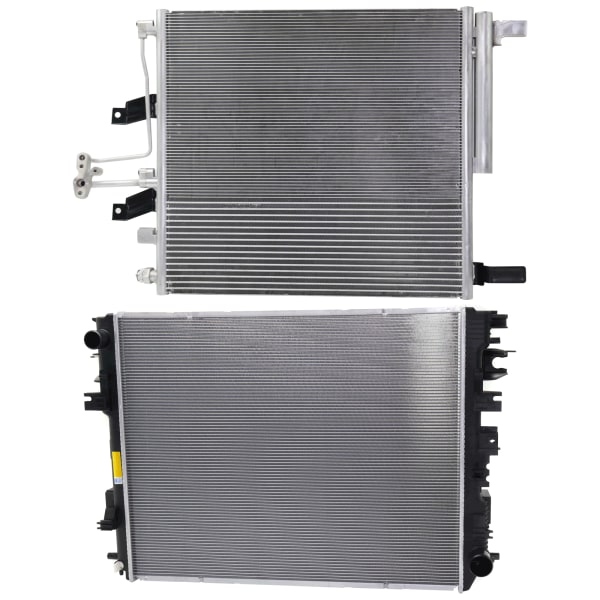 1500 CLASSIC 19-19/RAM 1500 14-18 RADIATOR KIT, 2-pc Kit, Aluminum Core, 6 Cyl, 3.0L Eng., 1-Row Core, with A/C Condenser