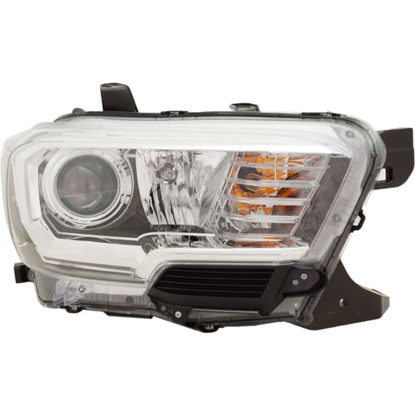 Installation Package For: TACOMA 18-18 Passenger Side Headlight, Assembly, Halogen, Black Interior, w/o LED Daytime Running Light, w/ Fog Lights