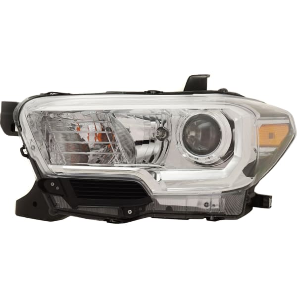 Installation Package For: TACOMA 19-23 Driver Side Headlight, Assembly, Halogen, Chrome Interior, w/o LED Daytime Running Light, w/ Fog Light Holes